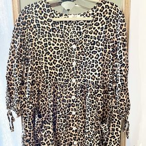 Entro | Leopard Print Blouse